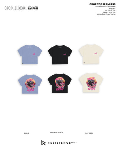 Crop Top Seamless Panthère Femme Spring Summer 2025